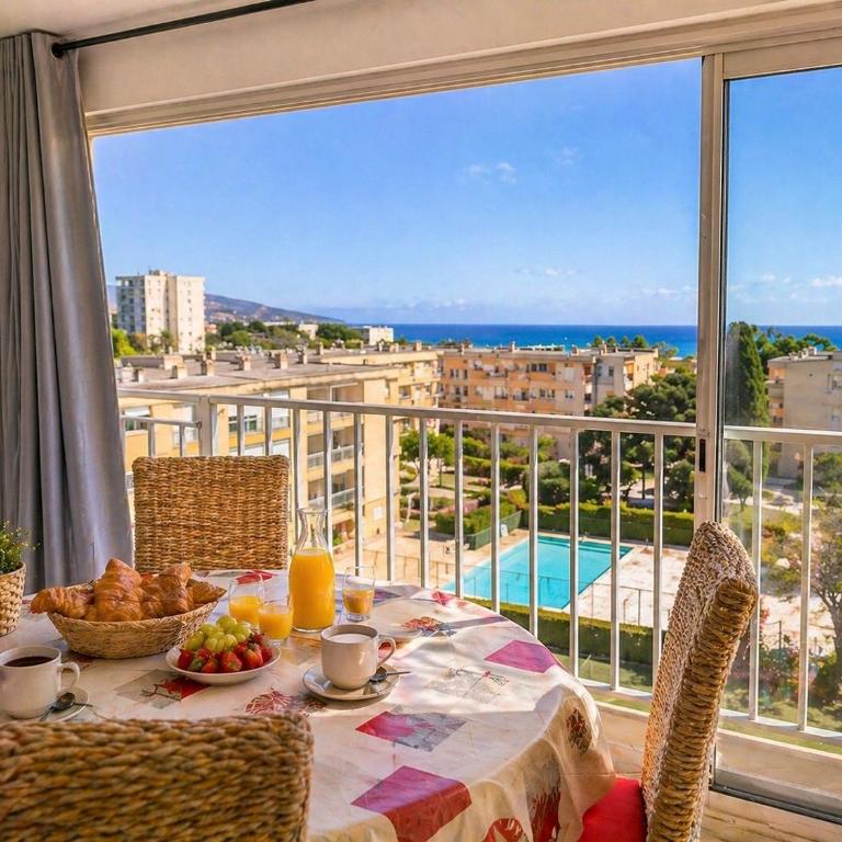 Les Cyclades, Vue mer & détente avec piscine et tennis - Appartement - Vue sur Mer - 2