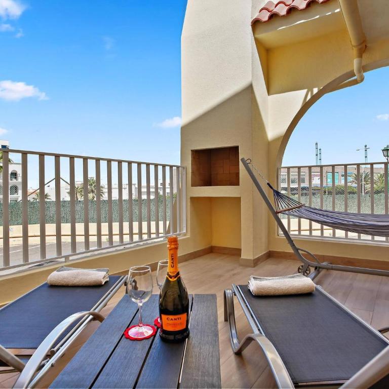 Fañabe Beach, Beaches at 400 m, 2 Terraces - Apartamento con terraza - 1