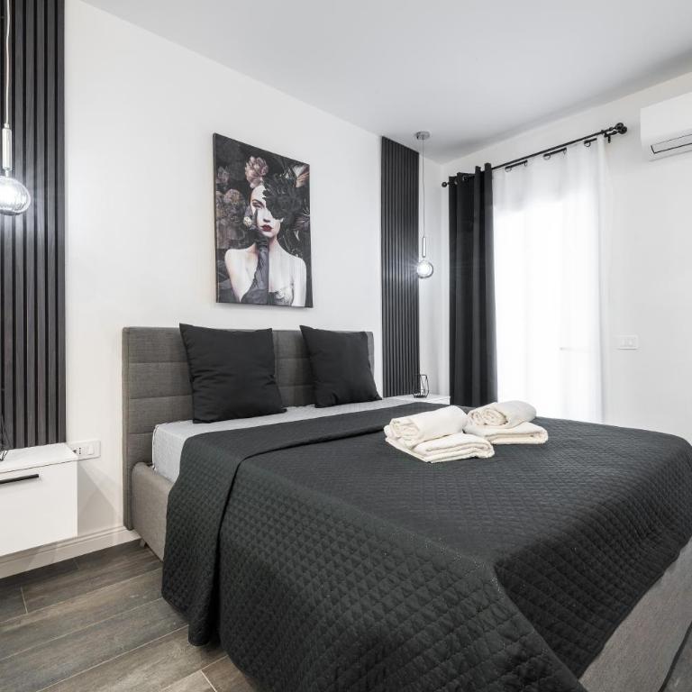 Black and White Apartment - Appartamento con doccia - 1