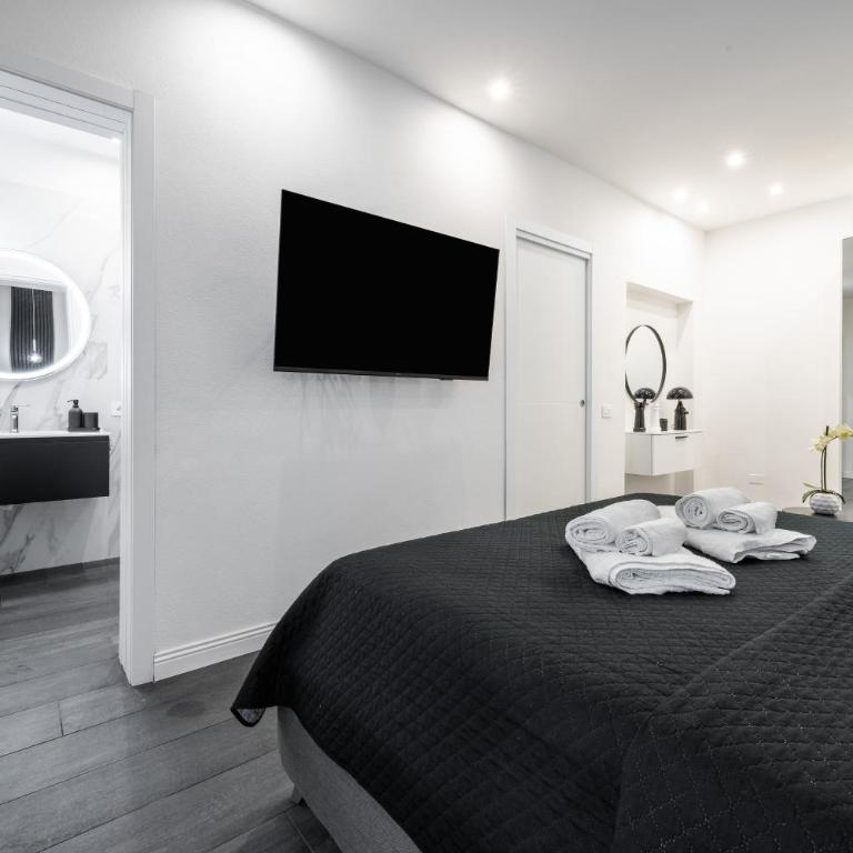 Black and White Apartment - Appartamento con doccia - 15