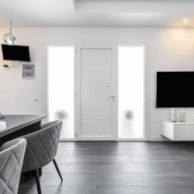 Black and White Apartment - Appartamento con doccia - 5