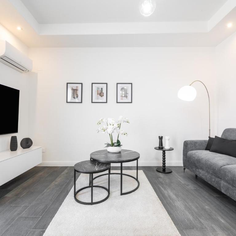 Black and White Apartment - Appartamento con doccia - 3