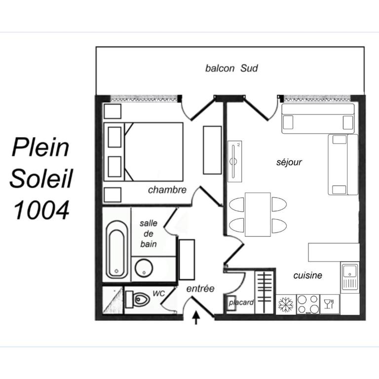 2 Pièces Skis aux Pieds, Confort pour 5 Personnes - FR-1-182-33 - Appartement (5 Adultes) - 20