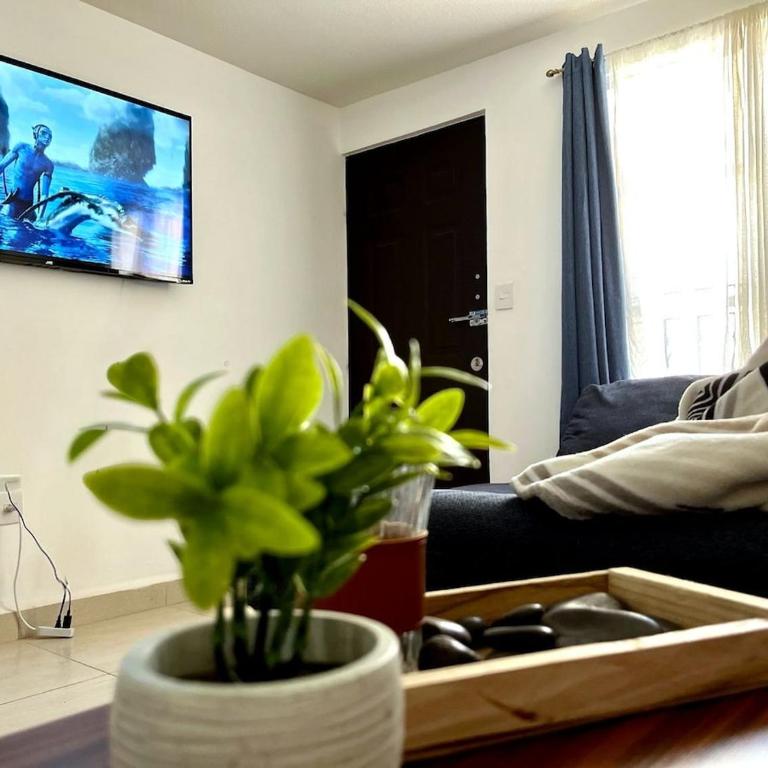 Depa p4 con balcón, WiFi y estacionamiento - Two-Bedroom Apartment - 8