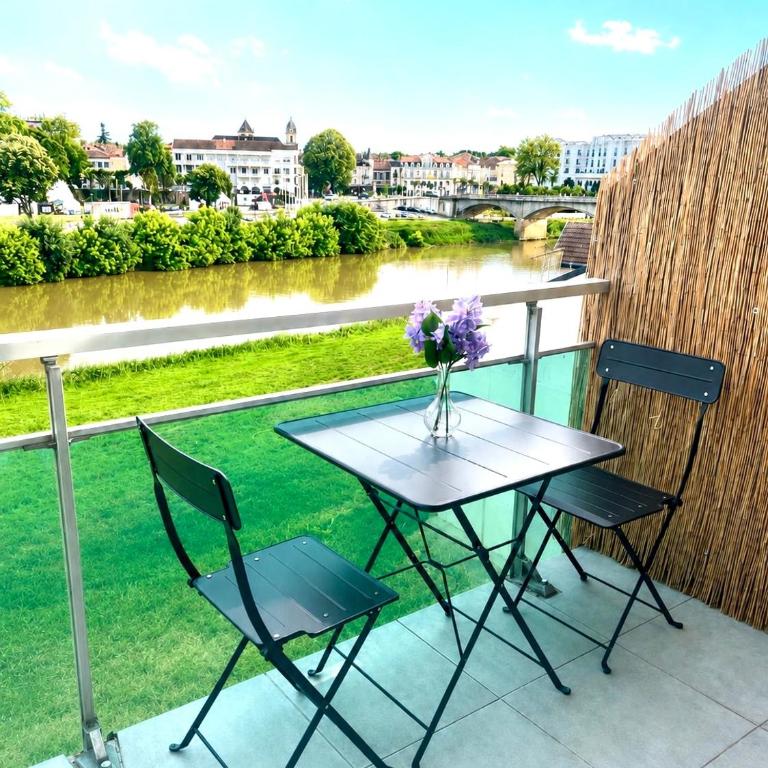 La Rive - Vue panoramique, climatisation, parking, terrasse, centre ville et thermes à pied - Appartement 1 Chambre - 1