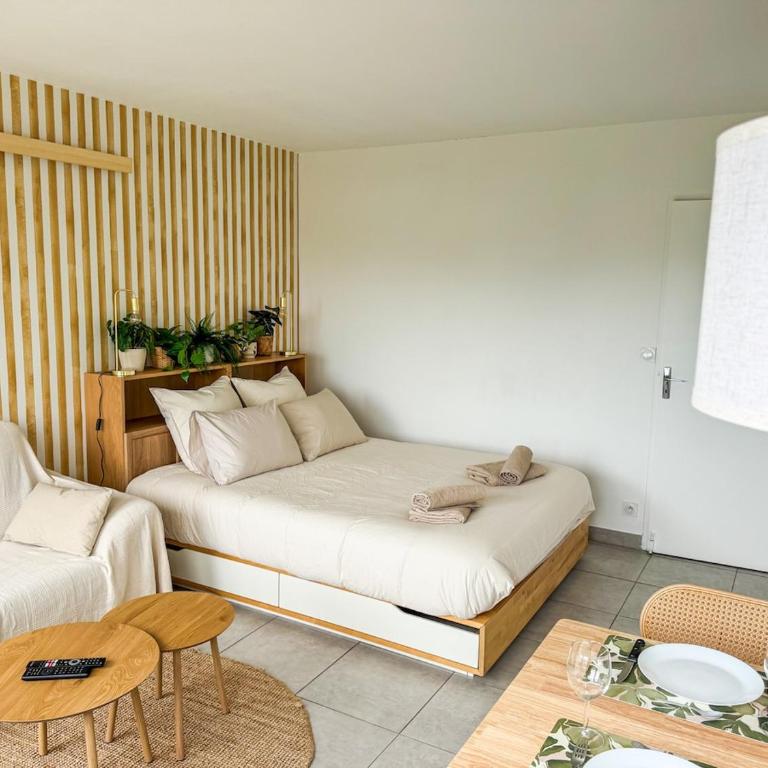 La Rive - Vue panoramique, climatisation, parking, terrasse, centre ville et thermes à pied - Appartement 1 Chambre - 10