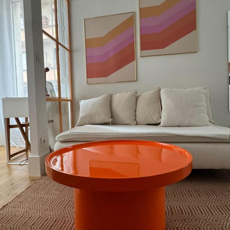 Orange Pastel - Parking gratuit - T2 cosy proche gare, GEM, Palais de justice - Apartment mit 1 Schlafzimmer - 1