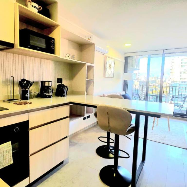 Confortable departamento con vistas a Codillera de los Andes en Santiago Moderno - One-Bedroom Apartment - 8