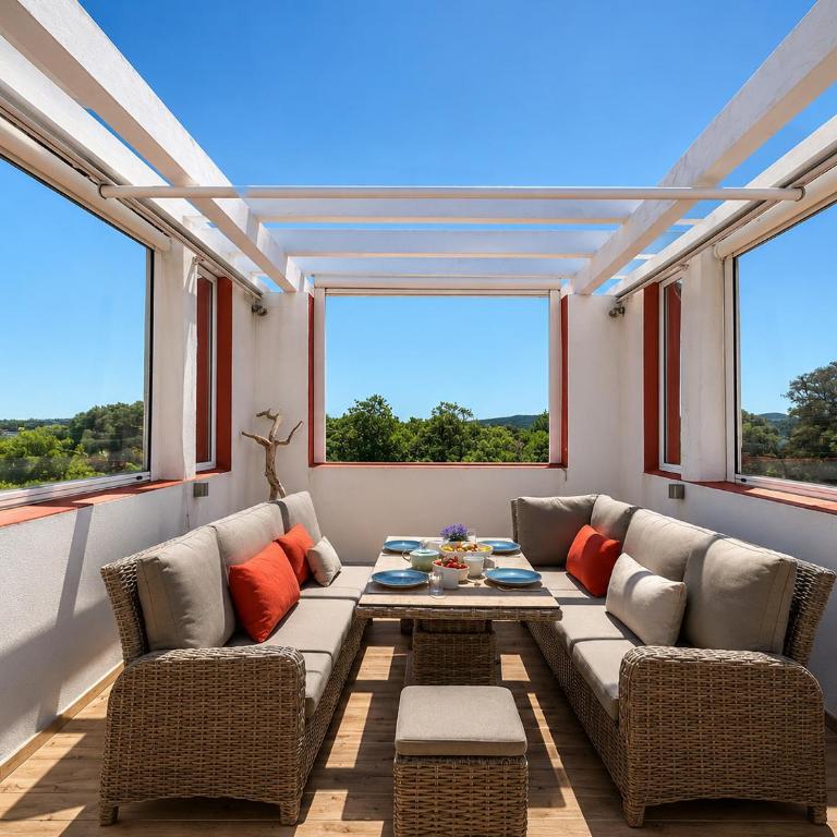 Panoramic sea view, rooftop, air conditioning, 2 bedrooms, parking - Apartment mit 2 Schlafzimmern - 1