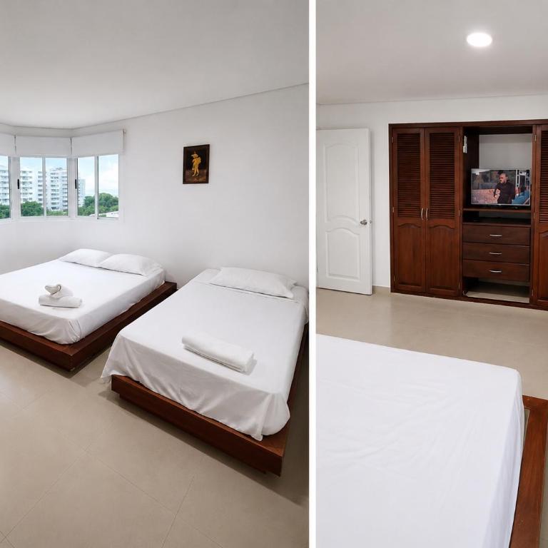 Torres del lago - apto en Cartagena - Two-Bedroom Apartment - 13