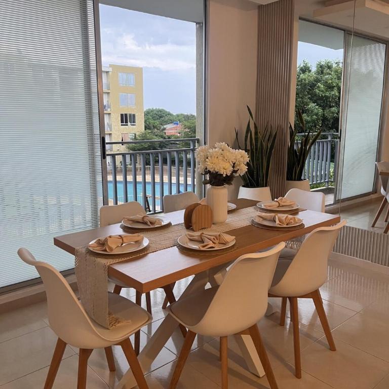 Silvia Maria LH I Tu Apto En Valledupar I Lujo y Confort - Apartamento con vistas a la piscina - 5