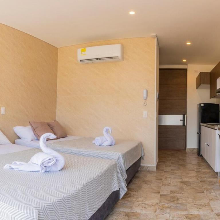 Apto moderno a pasos de la playa Rodadero - One-Bedroom Apartment - 6