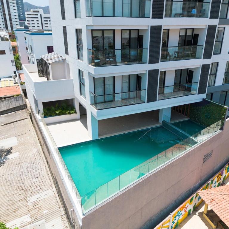 Apto moderno a pasos de la playa Rodadero - One-Bedroom Apartment - 9