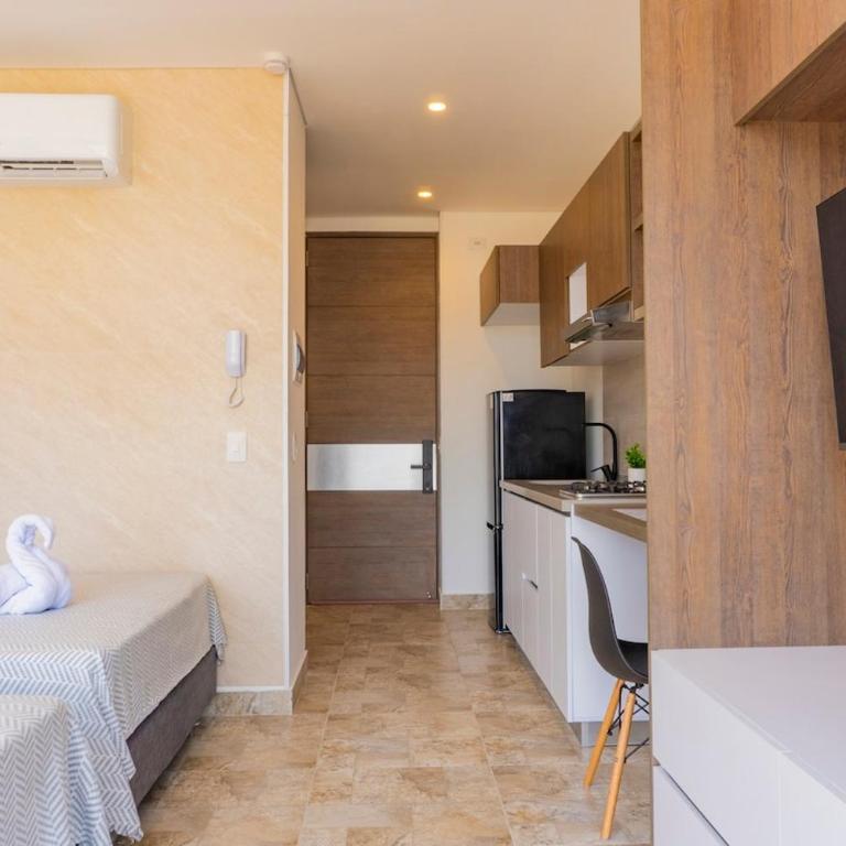 Apto moderno a pasos de la playa Rodadero - One-Bedroom Apartment - 22