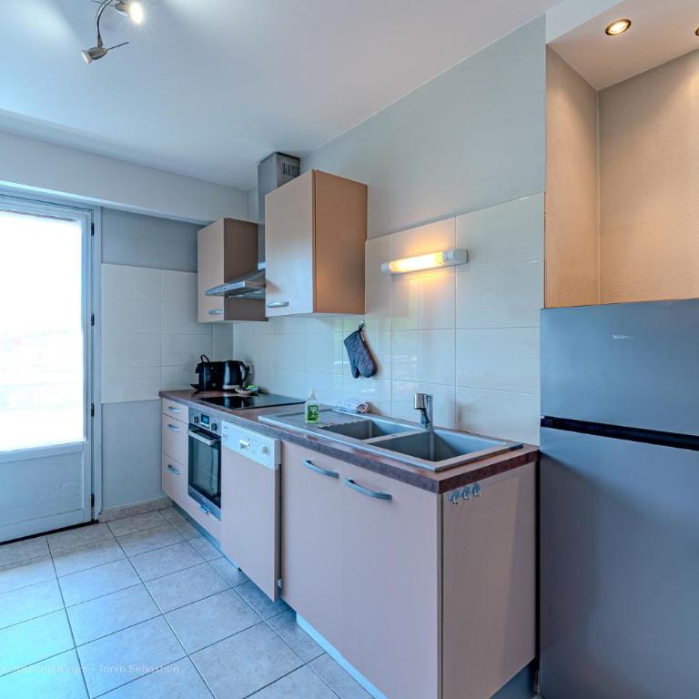 T2 vue dégagée sur les montagnes - One-Bedroom Apartment with Balcony and Mountain View - 15