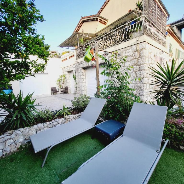 Monaco-beach 20min ground floor parking airconditioning wifi - Maison 2 Chambres - 24