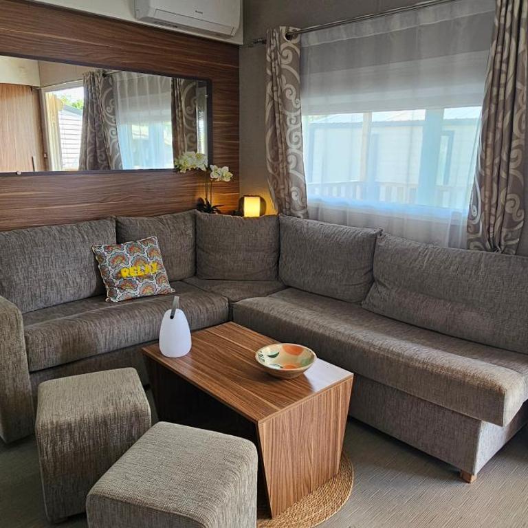 Mobil-home Évasion Valras tout confort 40 m2 - Camping Les Sables du Midi Valras-Plage - Bungalow mit 3 Schlafzimmern - 15