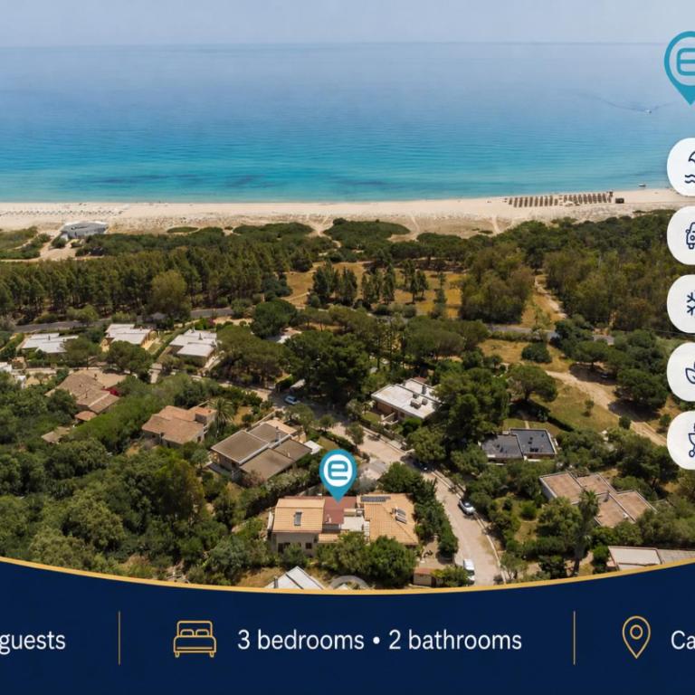 Casa Adele - Steps to Cala Sinzias Beach - Three-Bedroom House - 1