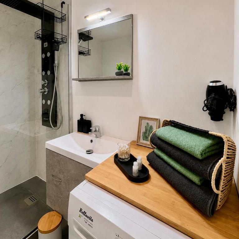 L'écrin Bleu - Jardin et Spa à 2 pas des plages - Appartamento con 1 Camera da Letto - 14