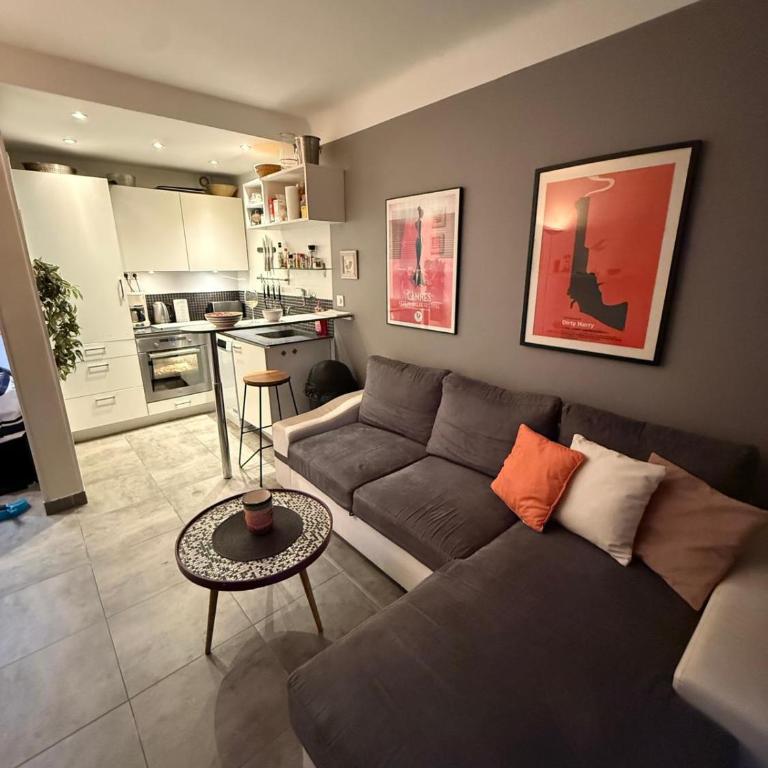 Stylish Cannes Apartment,only 60m to Sandy Beach, Privat 80m2 Garden, Central Location - Appartement - Vue sur Jardin - 17