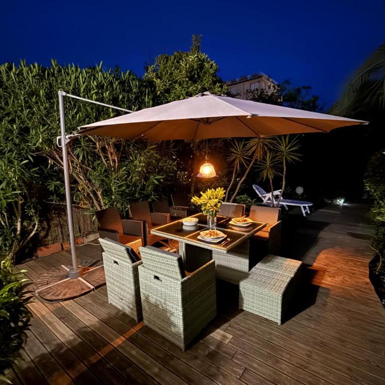 Stylish Cannes Apartment,only 60m to Sandy Beach, Privat 80m2 Garden, Central Location - Appartement - Vue sur Jardin - 12