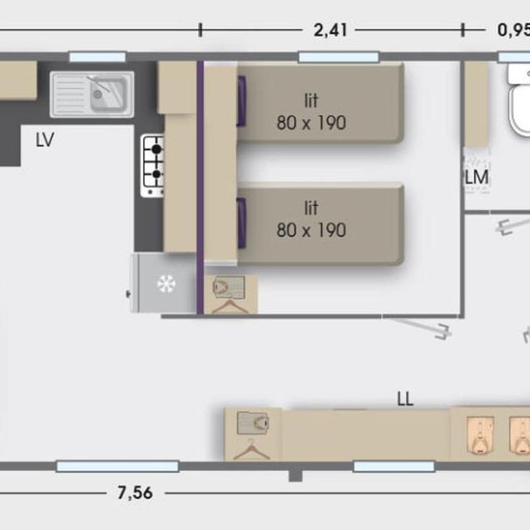 Mobil home Seignosse Camping Siblu Les Oyats - Mobile Home - 3