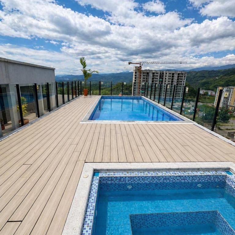 Apartamento amoblado y de lujo en Chinchiná, con piscina y jacuzzi - Apartamento de 2 dormitorios - 7