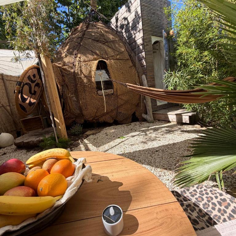 Cabane Le Nid Marin piscine à 500m de la plage - Doppelzimmer mit Gartenblick - 5