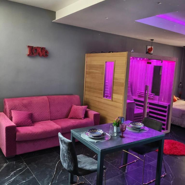 Suite Romantica con Jacuzzi e Sauna - Apartment mit 1 Schlafzimmer - 8