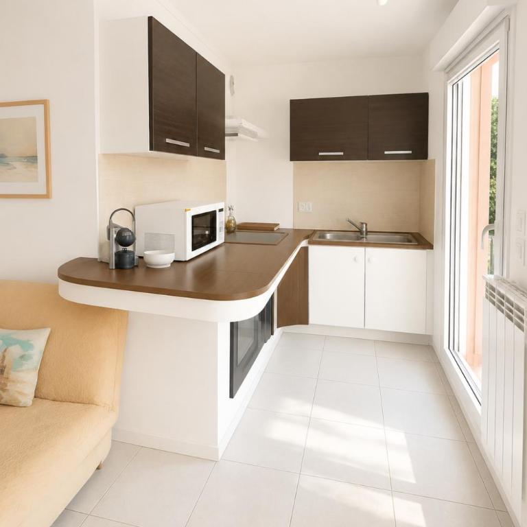 Olivéa - Écrin fleuri, terrasse & plage à 5 min - Appartement 1 Chambre - 6