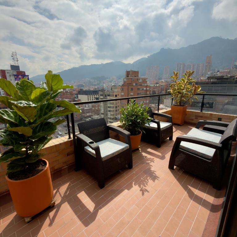 Loft & Terraza Vista Cerros Capitalinos Chapinero Central - Apartamento de 1 dormitorio - 17