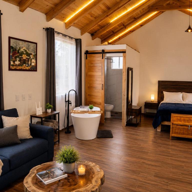 Cabaña Romántica con Tina para Parejas - Chalet - 4