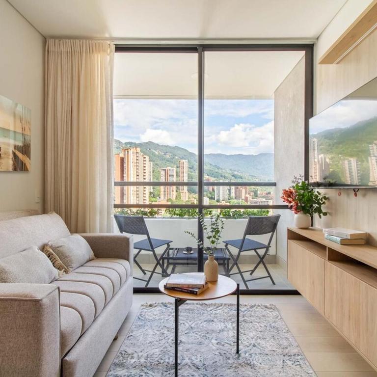 Poblado lovley view, flat 22, 2Br AC Wifi - Apartamento de 2 dormitorios - 1
