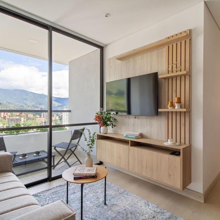 Poblado lovley view, flat 22, 2Br AC Wifi - Apartamento de 2 dormitorios - 9