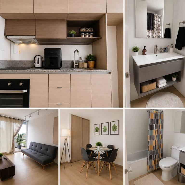 Moderno Depto Frente a Florida Center y Metro Bellavista - One-Bedroom Apartment - 7