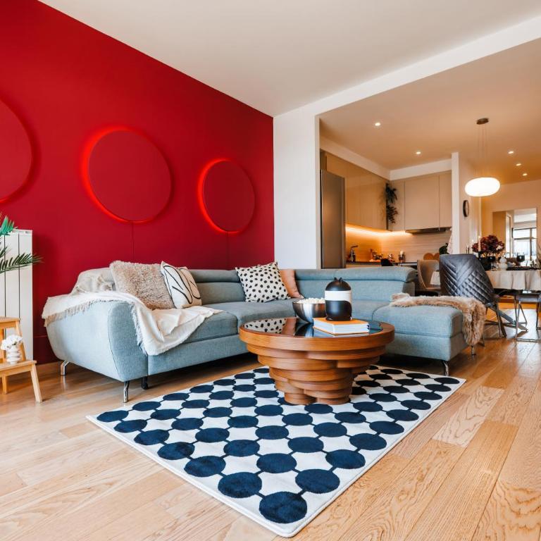 WF Pulse Riverview with Terrace and Free Parking - Two-Bedroom Deluxe Apartment with Balcony - 2
