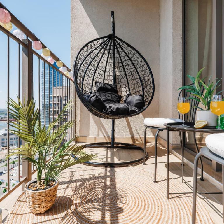 WF Pulse Riverview with Terrace and Free Parking - Two-Bedroom Deluxe Apartment with Balcony - 39