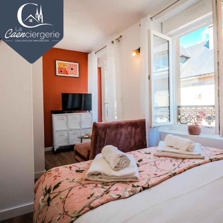 Cocon Segrais - T2 Vaugueux - Abbaye aux Dames - Appartement 1 Chambre Supérieur avec Balcon - 1