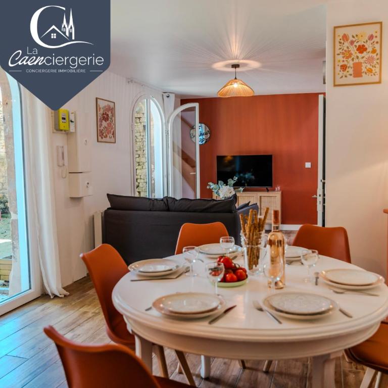 Maison Segrais - 6 pers - jardin - Vaugueux - Abbaye - Stadthaus mit 2 Schlafzimmern - 1