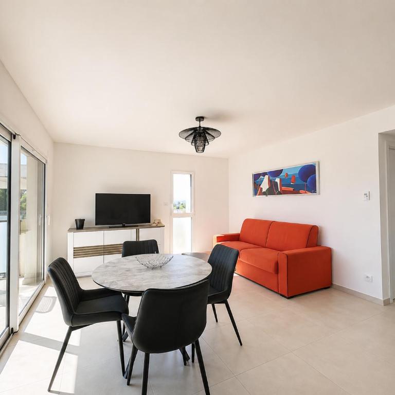 Appartement T2 dans une résidence avec piscine - Appartamento con 1 Camera da Letto, Vista Mare e Terrazza - 2