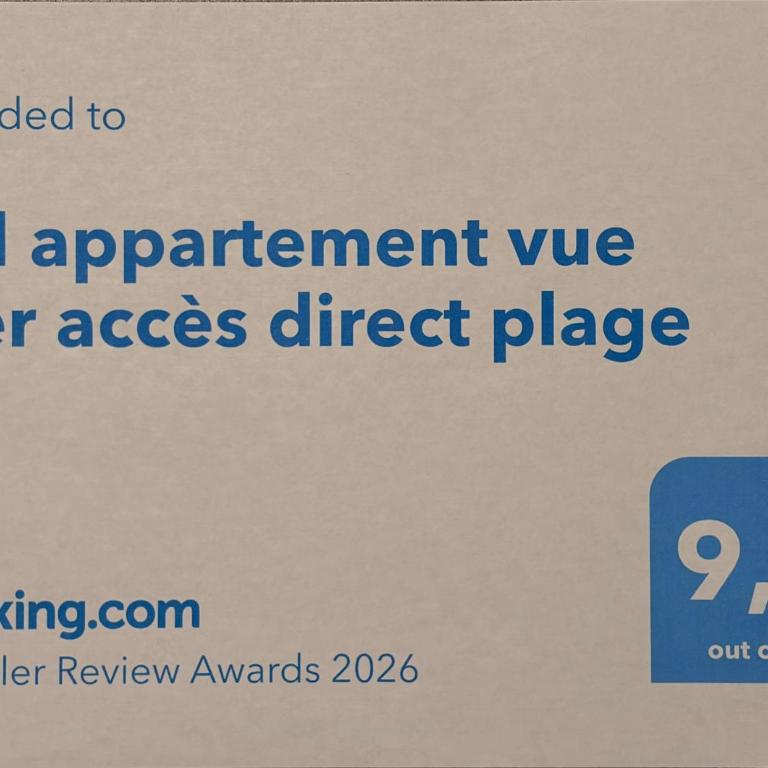 Bel appartement vue mer accès direct plage, wifi fibre gratuit - Appartement 2 Chambres - 19