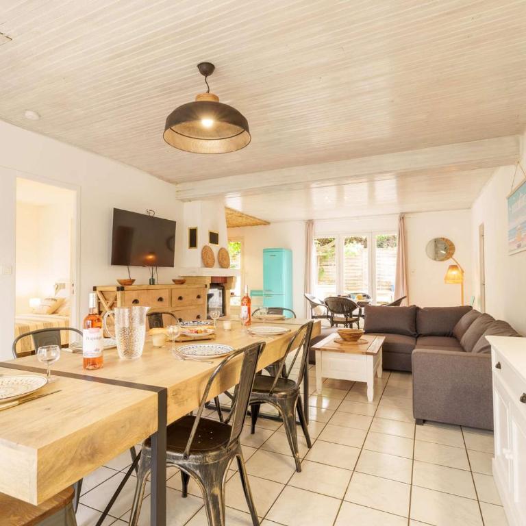Maison 6 pers à Biscarrosse avec grande terrasse, 3 ch, jardin clos, classée 1 étoile - FR-1-877-39 - Maison de Vacances - 19