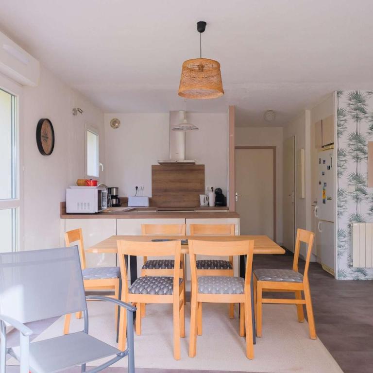 Joli T3 à Biscarrosse avec terrasse, jardin privatif, parking et wifi - proche lac et forêt - FR-1-877-44 - Appartement - 3