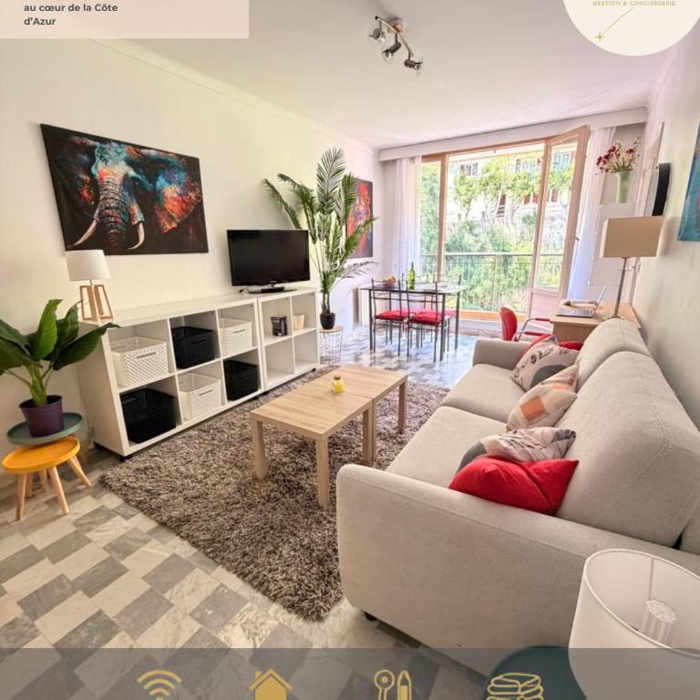 Le Landelle Azur - Studio Lumineux à Menton - Apartamento de 1 dormitorio - 1