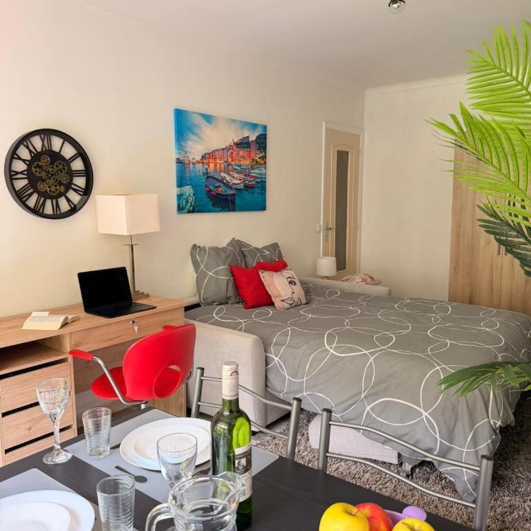 Le Landelle Azur - Studio Lumineux à Menton - Apartamento de 1 dormitorio - 9
