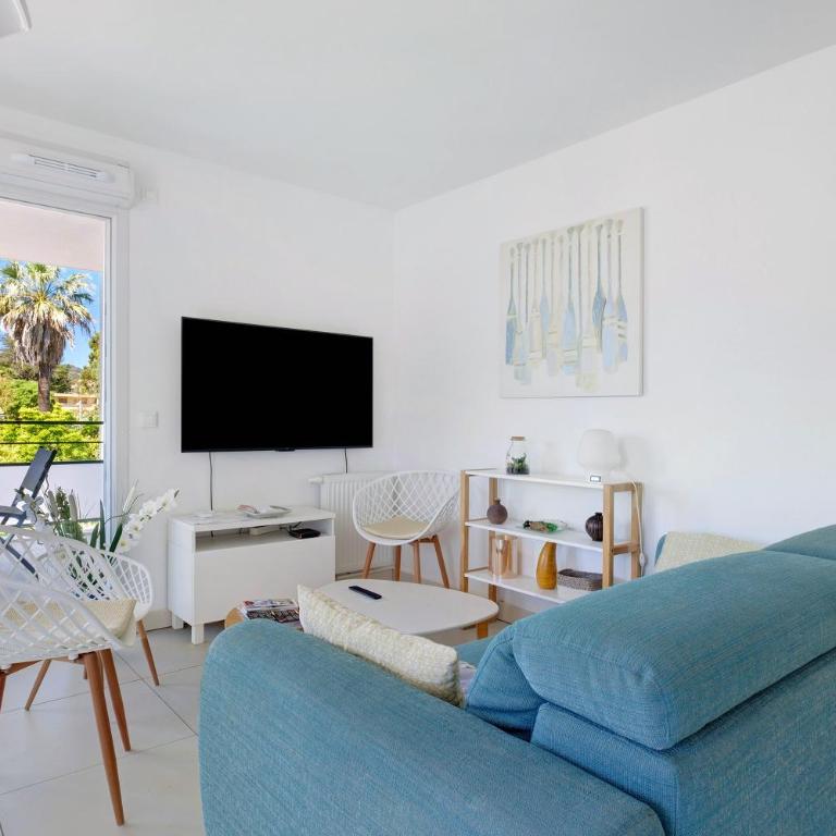 Cap Sud, Antibes 3Pcalme,piscine,pk - Two-Bedroom Deluxe Apartment with Garden View - 3