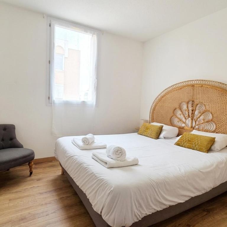 Nouveau Appartement T3 Stellar Rooftop Montpellier - Two-Bedroom Apartment with City View - 6