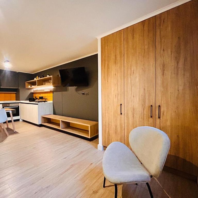 Moderno Depto cómodo y con Wifi - Frente al Metro - Apartamento de 1 dormitorio - 12