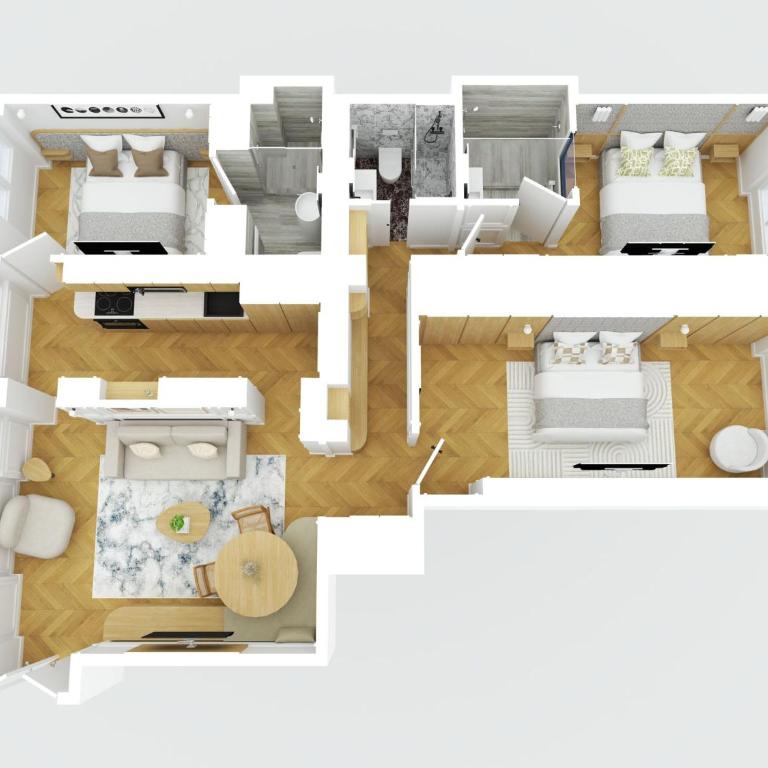 Chic Apartment with AC 3BR 6P Palais Garnier - Three-Bedroom Apartment - 25