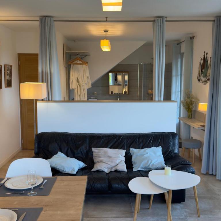 Studio bord de mer avec jardin dans villa ancienne - Studio mit Terrasse - 4